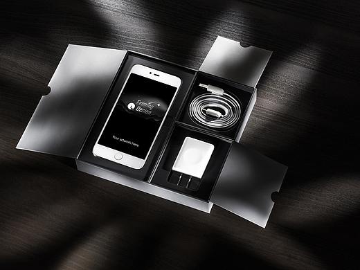 Unboxing iPhone Psd Mockup