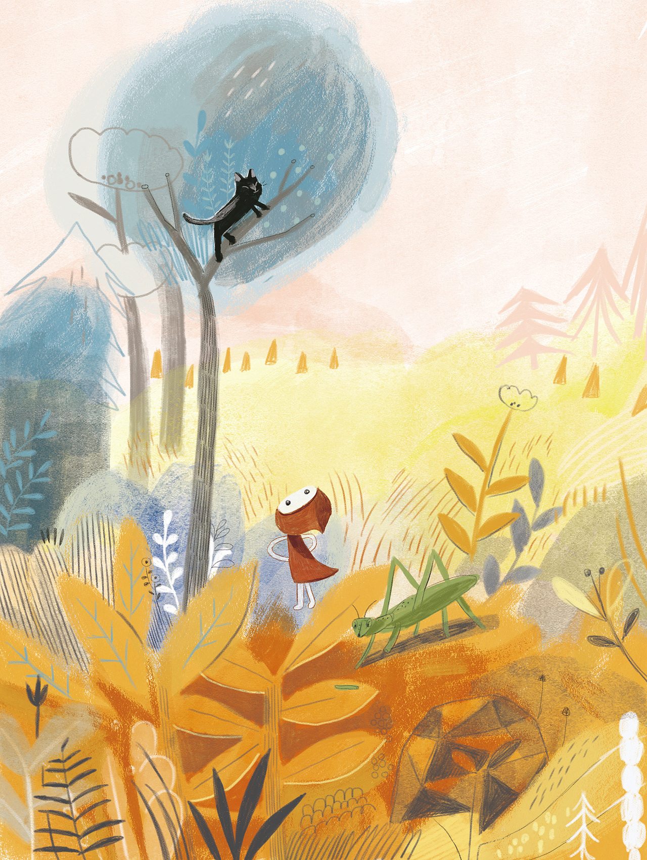 《金子美玲——天空的那头、月亮的歌谣》诗歌配图