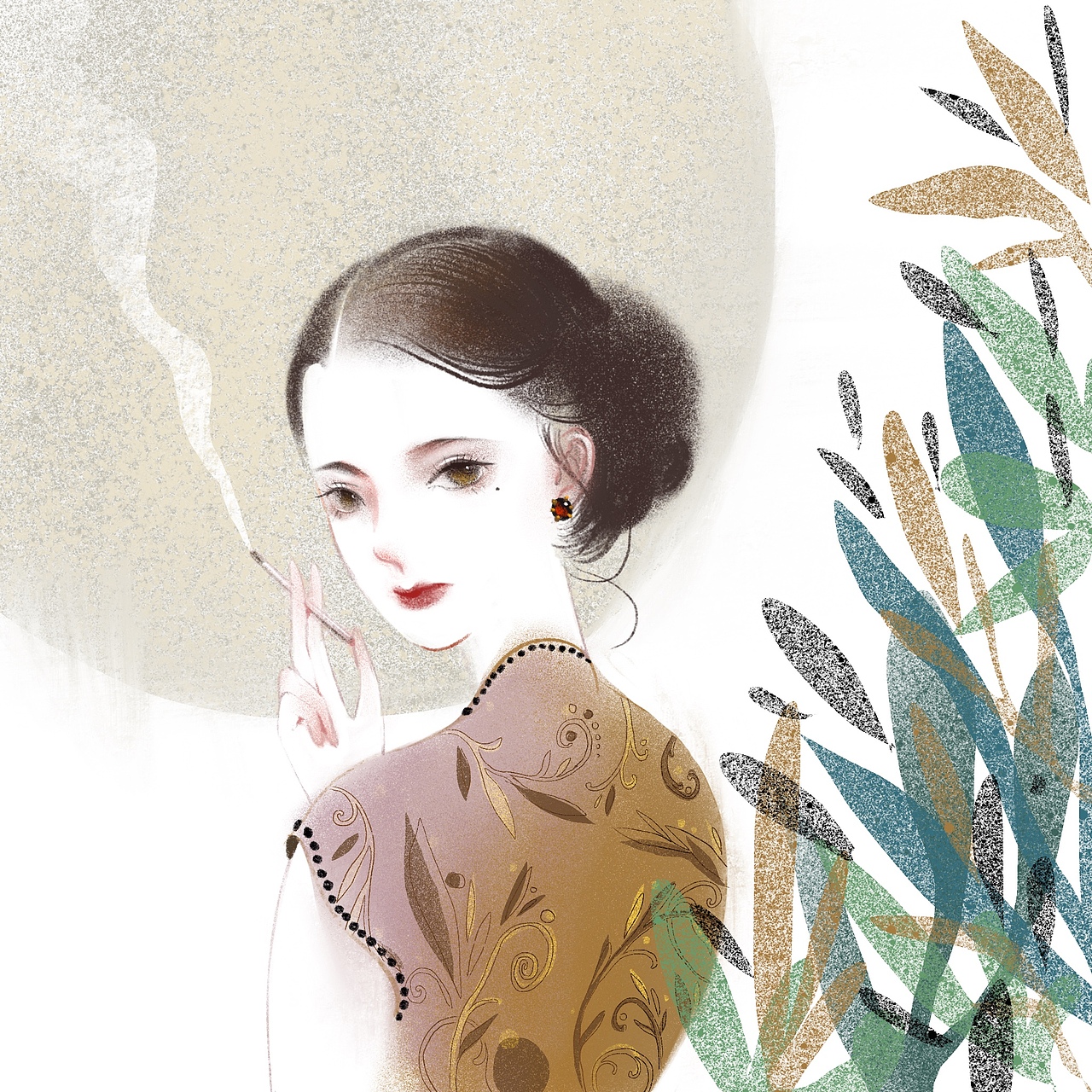 【合集】美人儿（图ZMTA1NzA4NDg0） - 商业插画 - 站酷设计师本王饿了原创素材 - 站酷ZCOOL