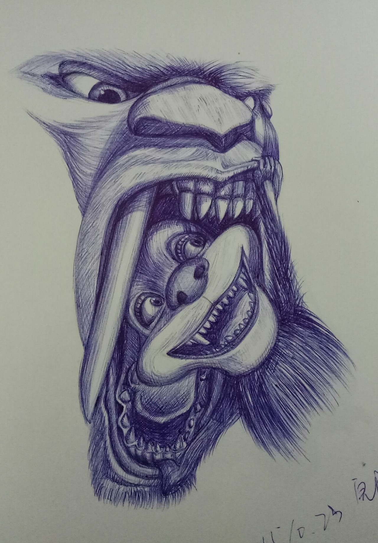 彩色圆珠笔绘画|插画|创作习作|yaoyao3167 - 原创作品 - 站酷 (zcool