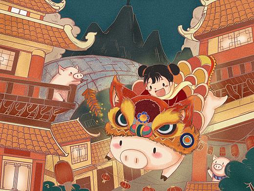 猪年新春贺图