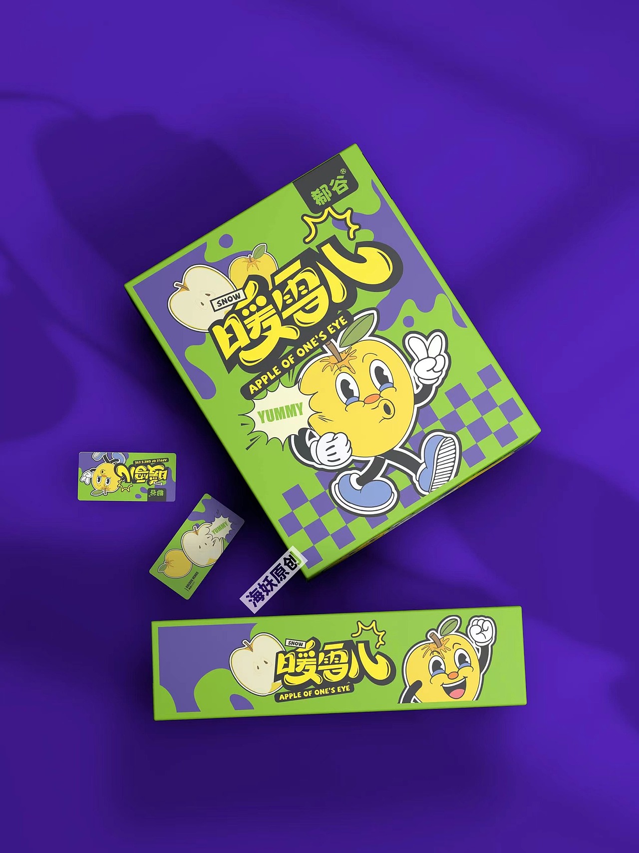 {原创}维纳斯苹果卡通风格包装设计