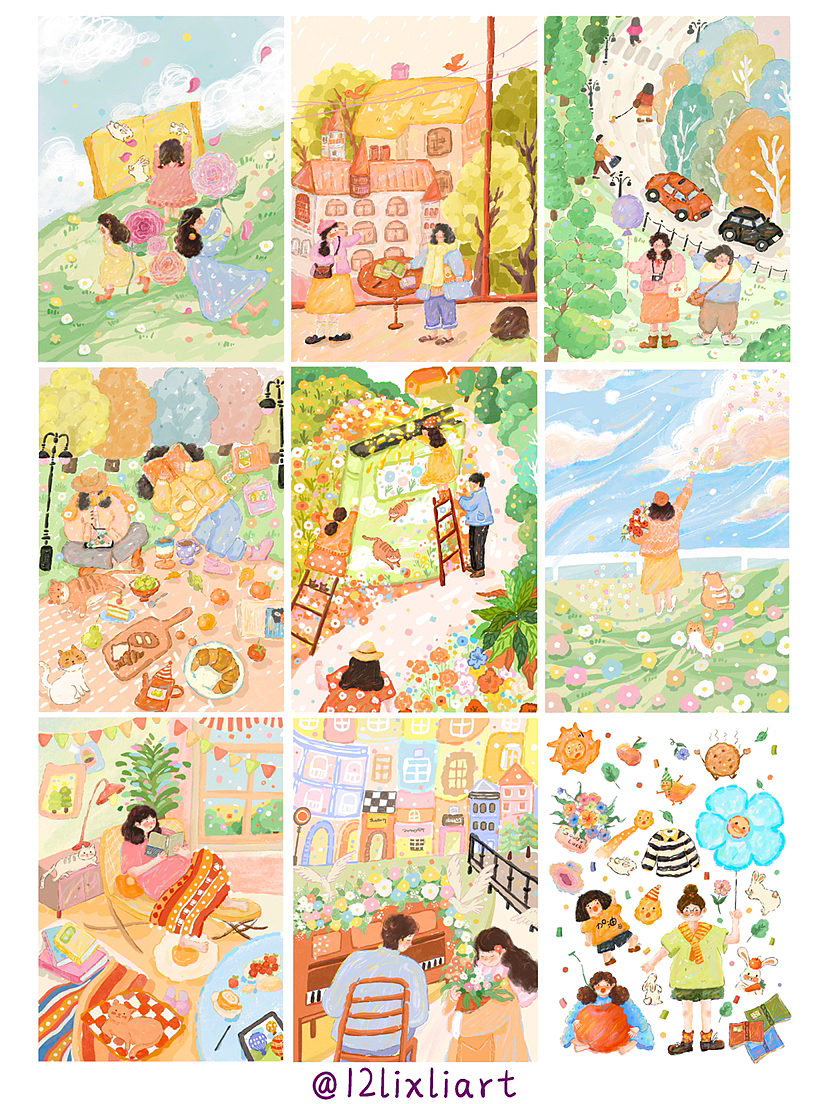 我的2022插畫總結(jié)（圖ZMzI3ODUwNjE2） - 商業(yè)插畫 - 站酷設(shè)計師1237十二原創(chuàng)素材 - 站酷ZCOOL