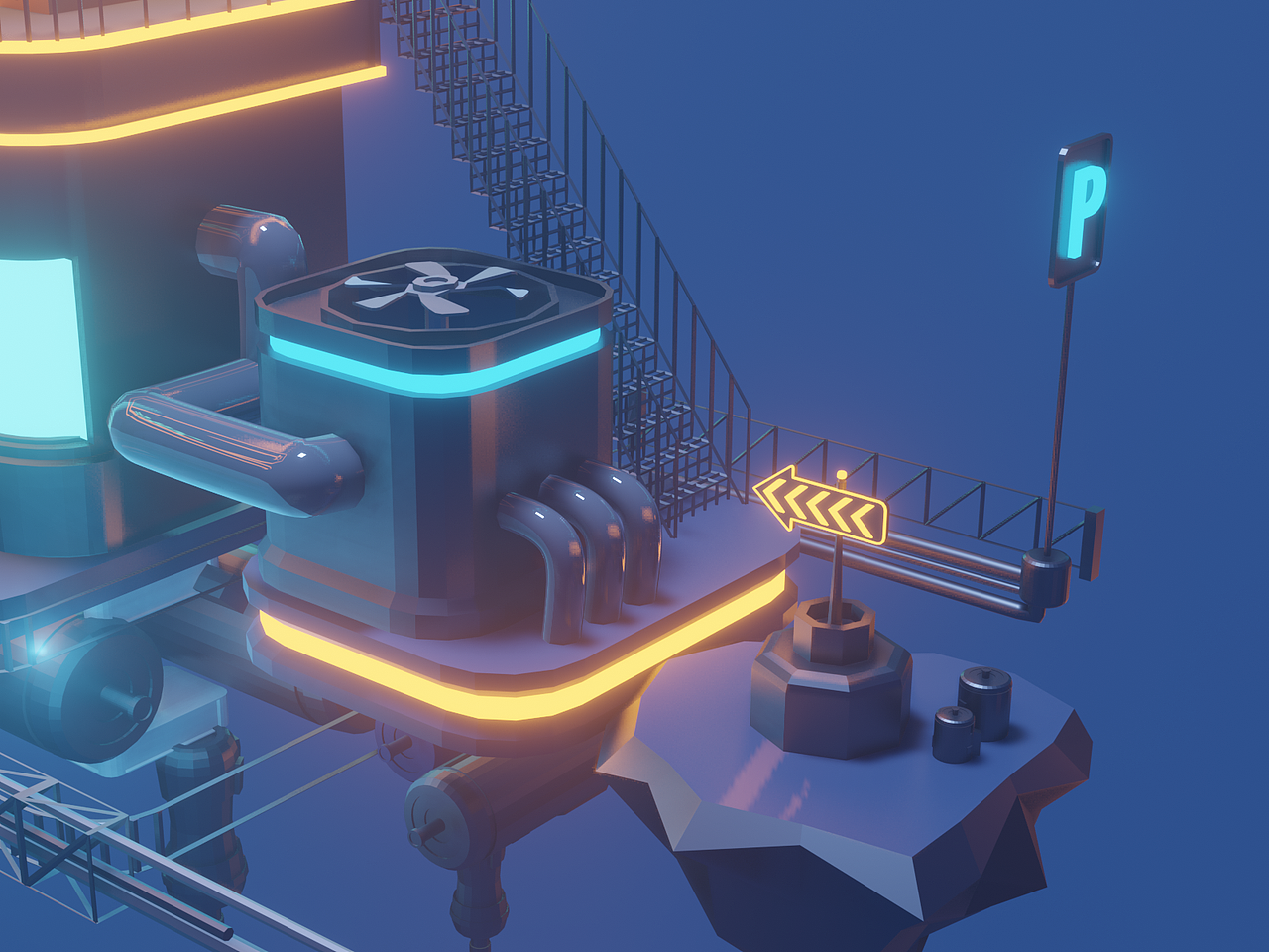 blender灯光练习（图ZMjA5MDIwNzEy） - 建筑/空间 - 站酷设计师sweetbadboy原创素材 - 站酷ZCOOL