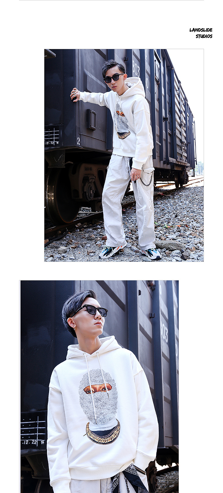 RELNLEX港风卫衣男嘻哈hiphop街头欧美oversize情侣