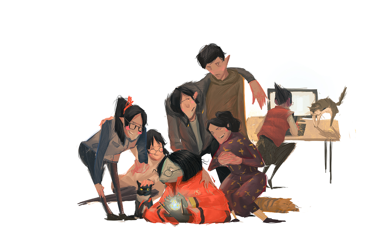 一些插画师朋友们（一）（图ZNDk5NTU0MzI=） - 商业插画 - 站酷设计师SeanChaika骐旭原创素材 - 站酷ZCOOL