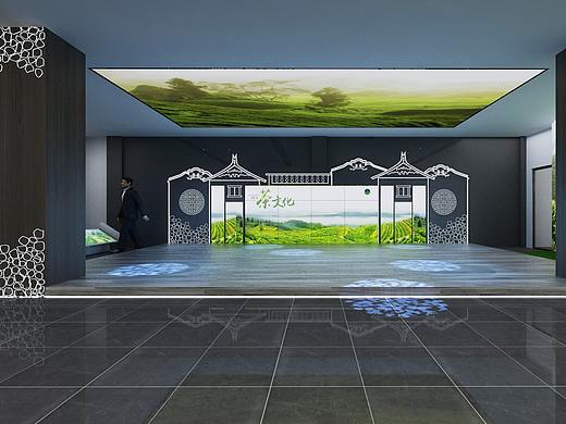 茶文化展厅展馆展位展台家装工装3d效果图设计制作