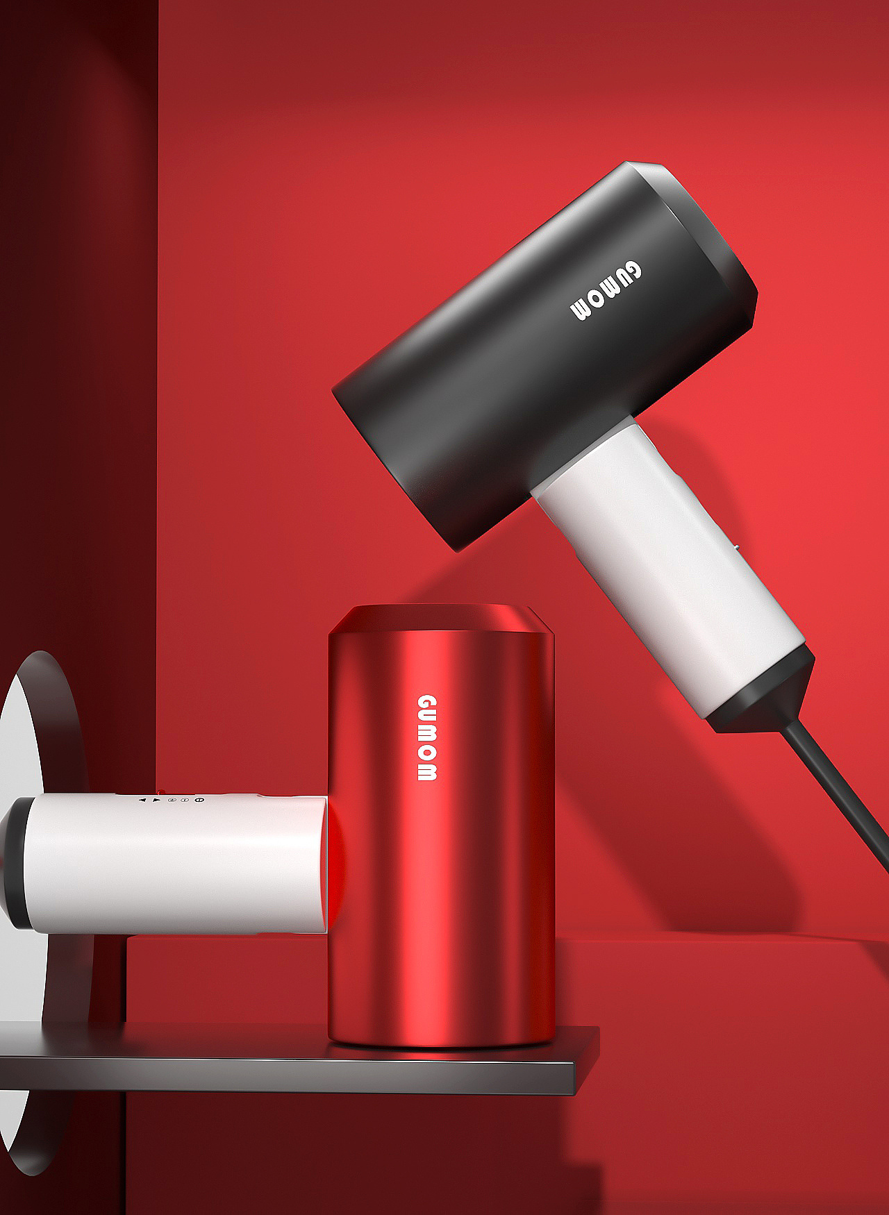 吹风机建模渲染练习|三维|产品|6黎明的曙光688 - 原创作品 - 站酷 (z