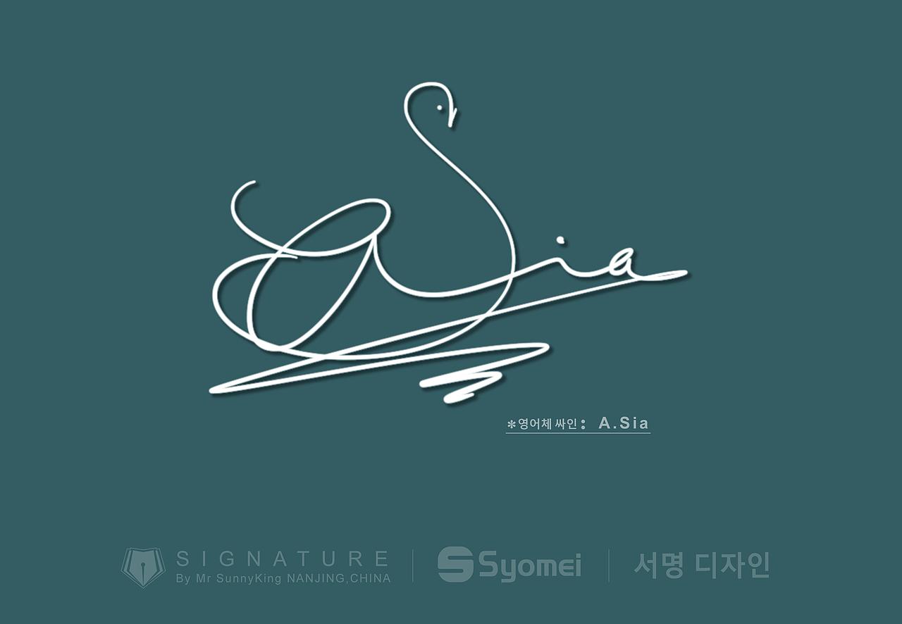 韩国签名丨signature丨korea signature丨南京孙老师