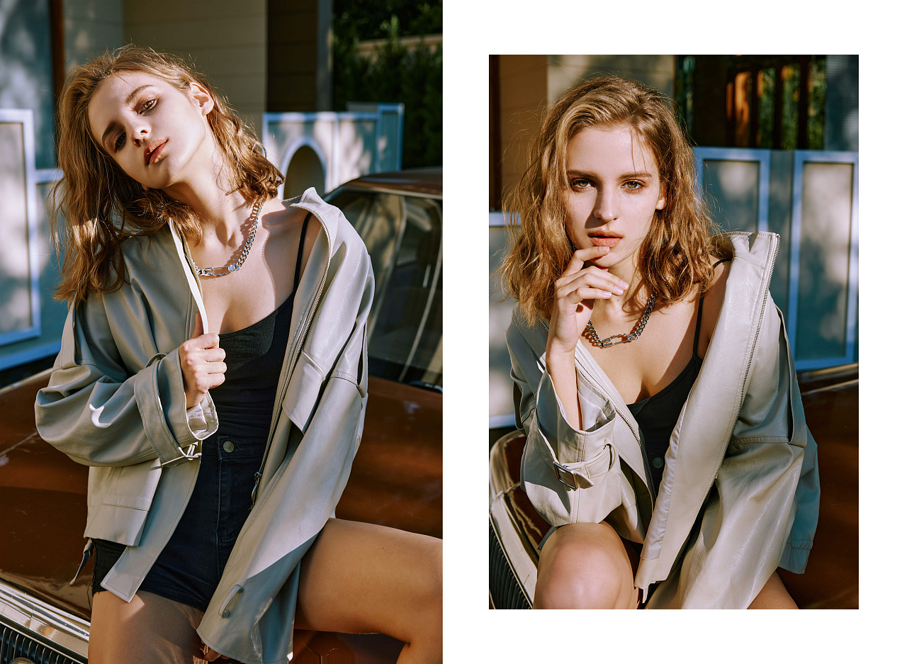 拍摄复古汽车风格的女孩（图ZMzIxMTcxMzUy） - 人像摄影 - 站酷设计师山屿视觉原创素材 - 站酷ZCOOL