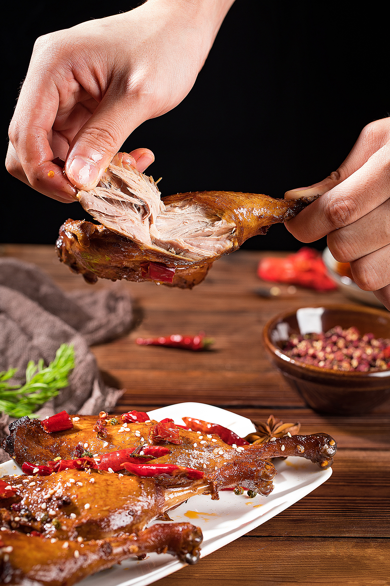 辣尚海鲜 鸭货美食拍摄