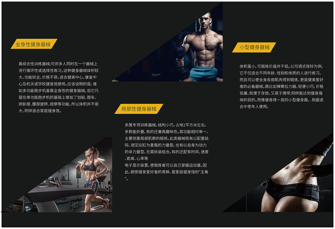 健身三折页