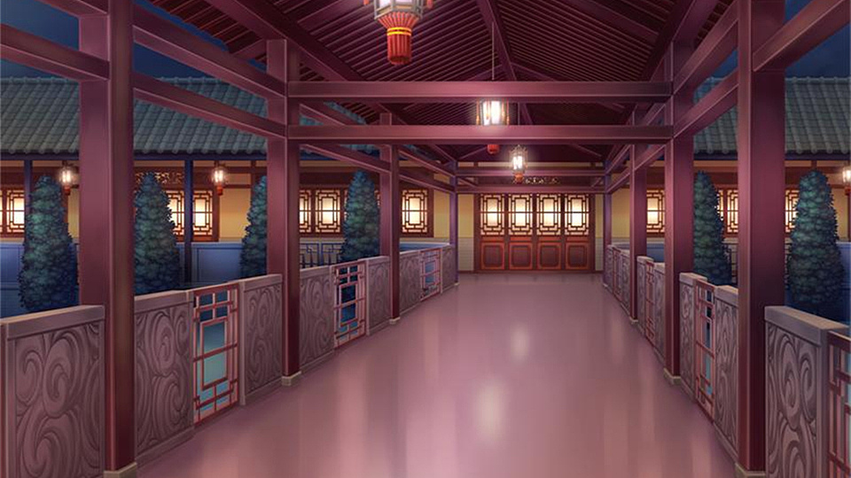 【场景 - 原画】走廊|插画|游戏原画|银雪胜苓洁 - 临摹作品 - 站酷