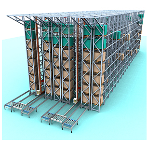 智慧工厂智能仓储及物流传输系统三维动画流程演示