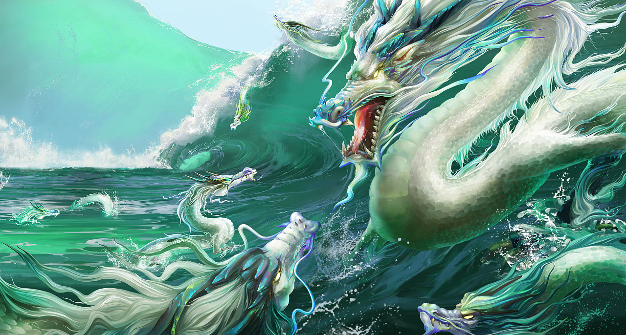 白龙|插画|概念设定|宣徽堂 - 原创作品 - 站酷 (zcool)