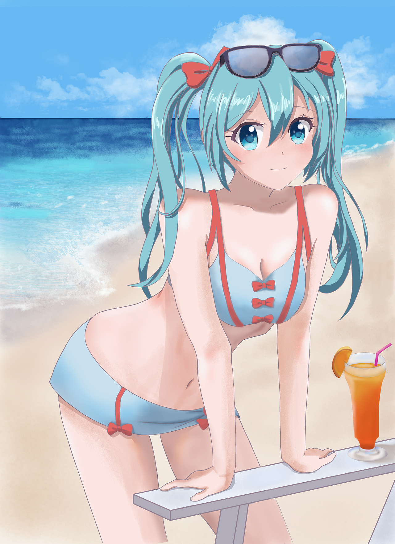 初音未来海滩泳装