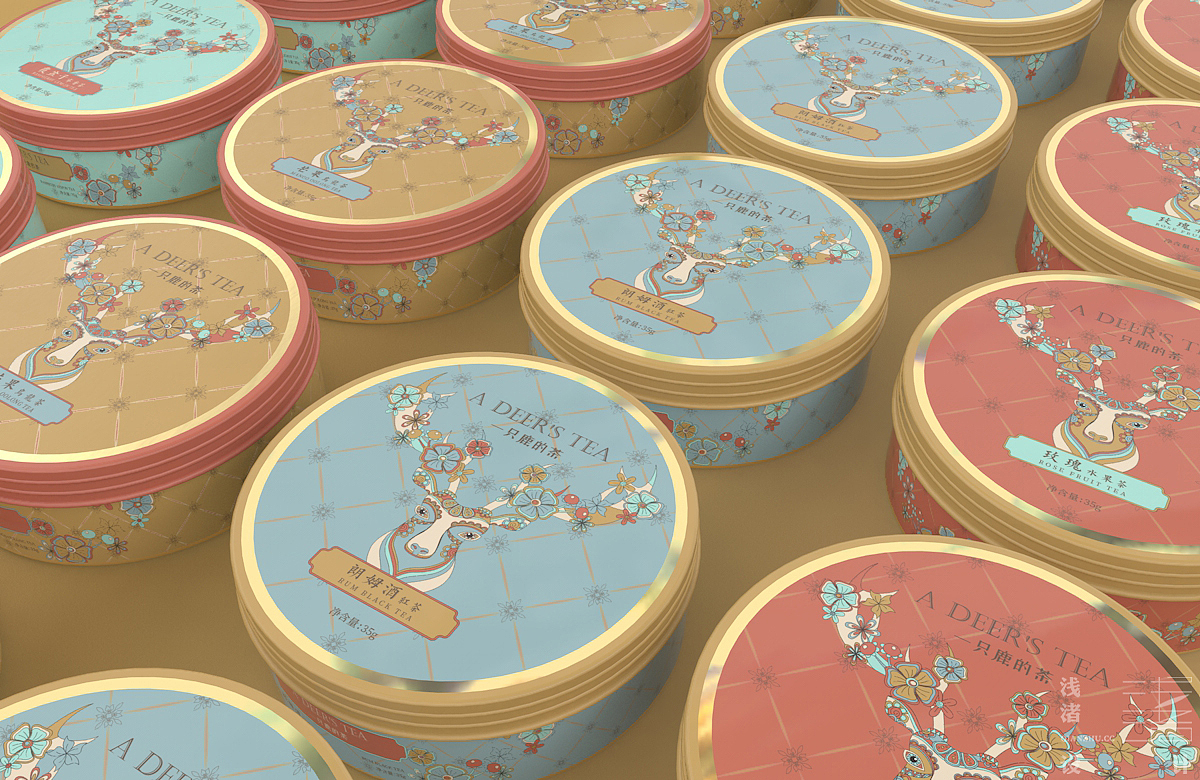 哈尔滨包装设计/一只鹿的茶/A DEER'S TEA