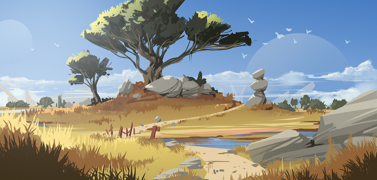 划水图-场景（图ZMTY3MDI5NTY0） - 游戏原画 - 站酷设计师Apclee原创素材 - 站酷ZCOOL