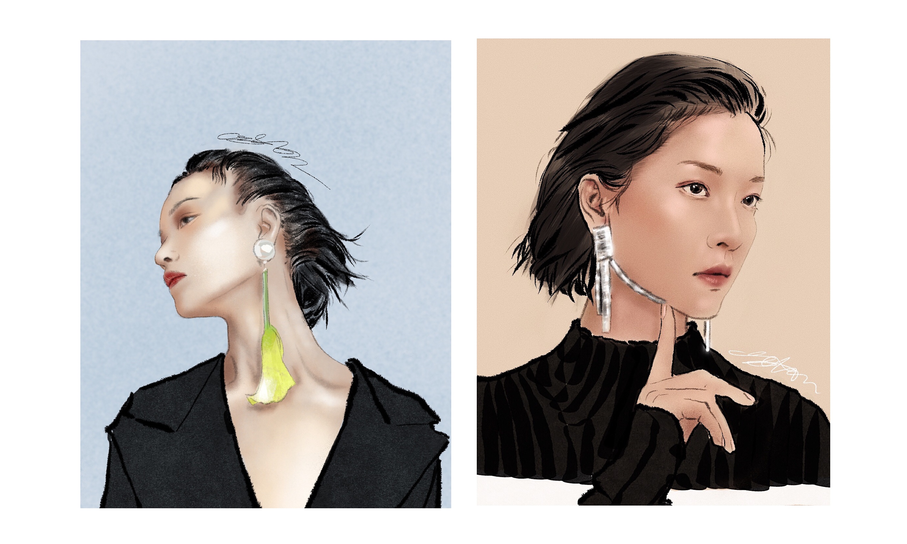 ipad procreate板绘人像