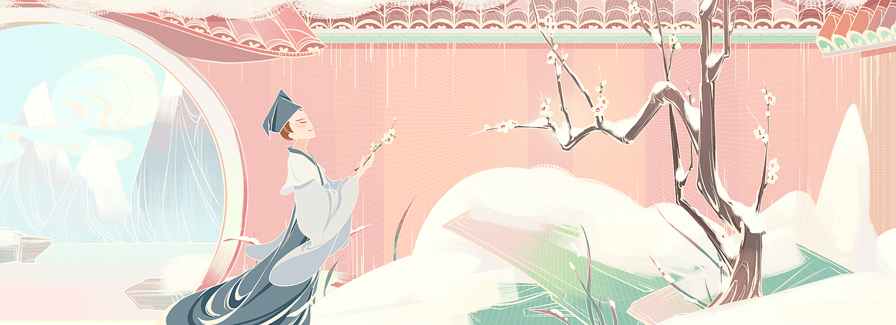 詠梅（圖ZMjQ1NzgyNTQ0） - 繪本 - 站酷設(shè)計(jì)師未名歌原創(chuàng)素材 - 站酷ZCOOL