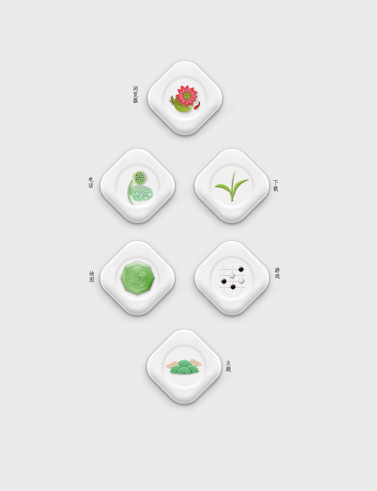 中国风图标（图ZOTcyNzQ2MTY=） - 其他UI - 站酷设计师无名宝原创素材 - 站酷ZCOOL