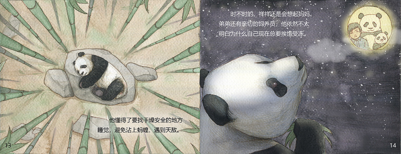 绘本 大熊猫祥祥（图ZMTQxMDIxMDYw） - 绘本 - 站酷设计师布小毛原创素材 - 站酷ZCOOL