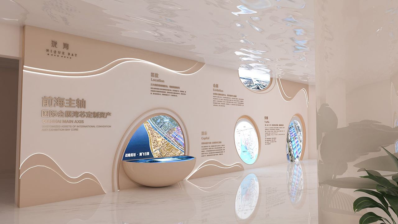 2020珑湾营销中心看楼通道包装