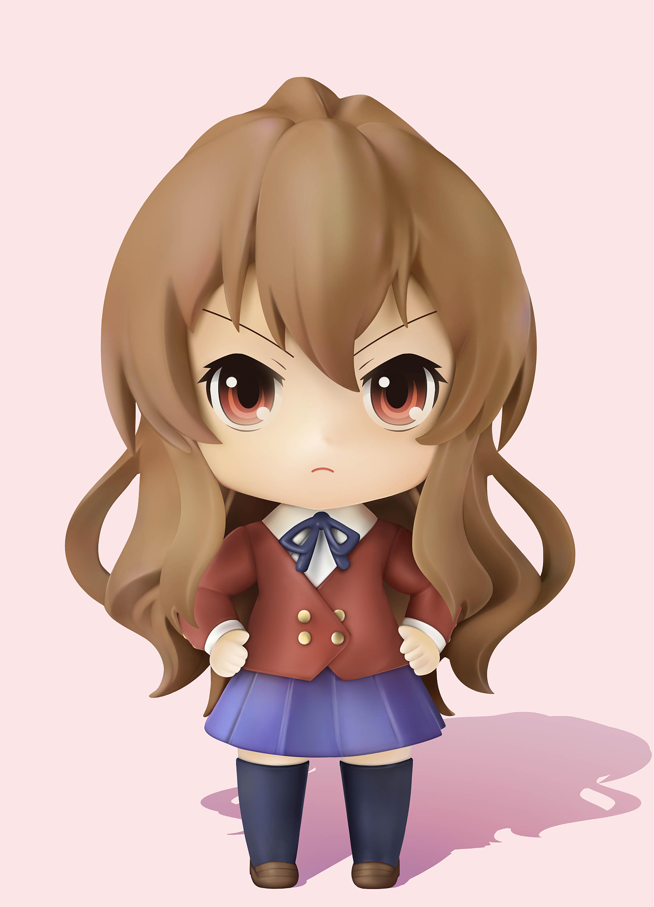 《龙与虎》逢坂大河粘土人照片临摹(迄今最喜欢的动画角色没有之一>w 