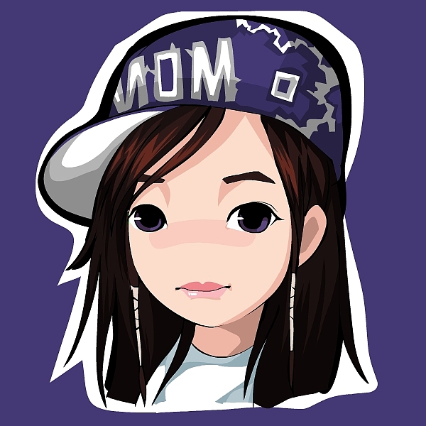 闲来无事绘制的个人微信QQ微博头像