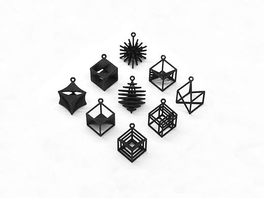 造么作品 | CUBE系列3D打印耳坠