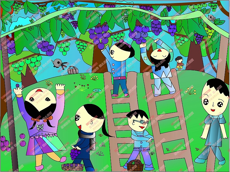 电脑作品 学生绘画 电脑绘画作品 中小学电脑绘画作品（图ZMTE5MTYzMTY4） - 艺术插画 - 站酷设计师sucaionline2020原创素材 - 站酷ZCOOL