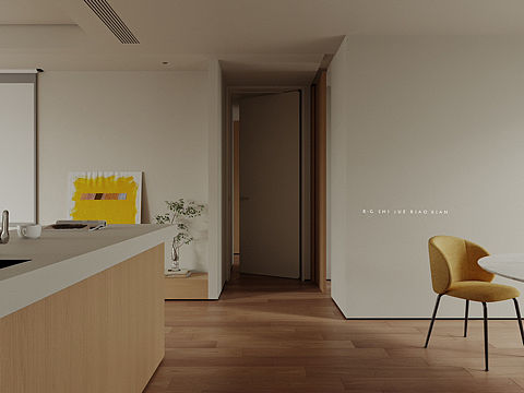 近期渲染「原木治愈」住宅