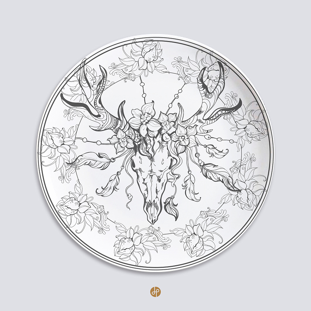 【心流Flow】可以涂鸦的神奇盘子图稿（图ZNTQ1NTE5MDQ=） - 生活用品 - 站酷设计师DreamMen原创素材 - 站酷ZCOOL