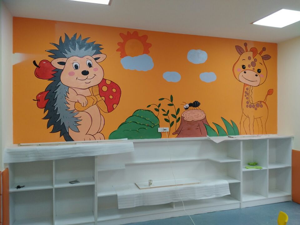 新愛嬰（國際早教中心）墻體手繪（圖ZMTM3Mzc5ODY4） - 繪畫 - 站酷設(shè)計師天天墻體手繪原創(chuàng)素材 - 站酷ZCOOL