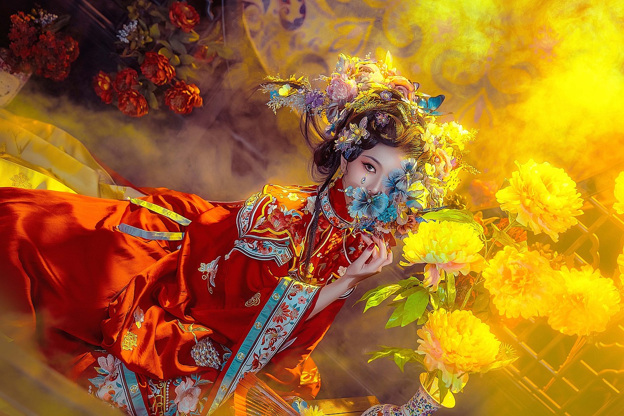 玉堂春（图ZMjQ2ODU0NjUy） - 时尚/艺术摄影 - 站酷设计师安徽李辉聋人画家原创素材 - 站酷ZCOOL