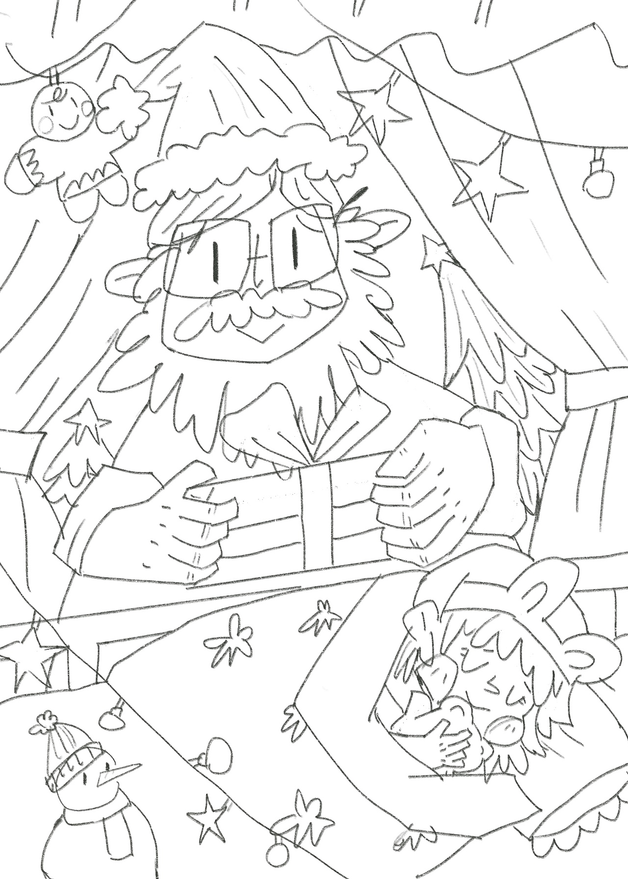 圣诞节的礼物儿插