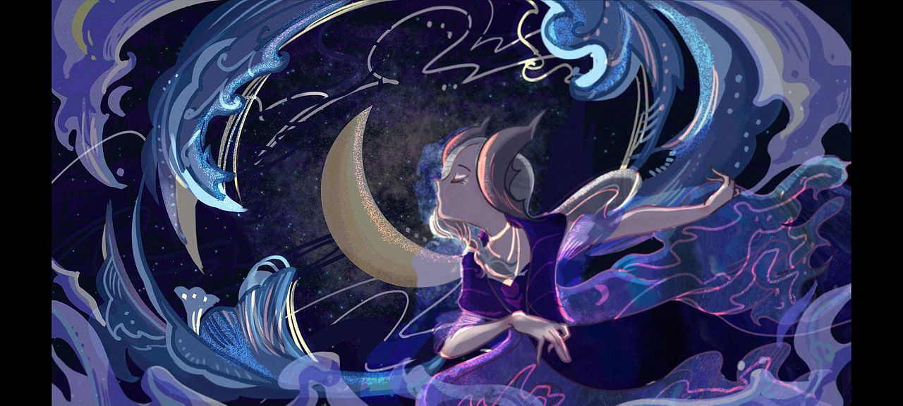 【合集】明月的孩子（图ZMzM3Mjc4NTM2） - 艺术插画 - 站酷设计师黄花菜鸽子汤原创素材 - 站酷ZCOOL