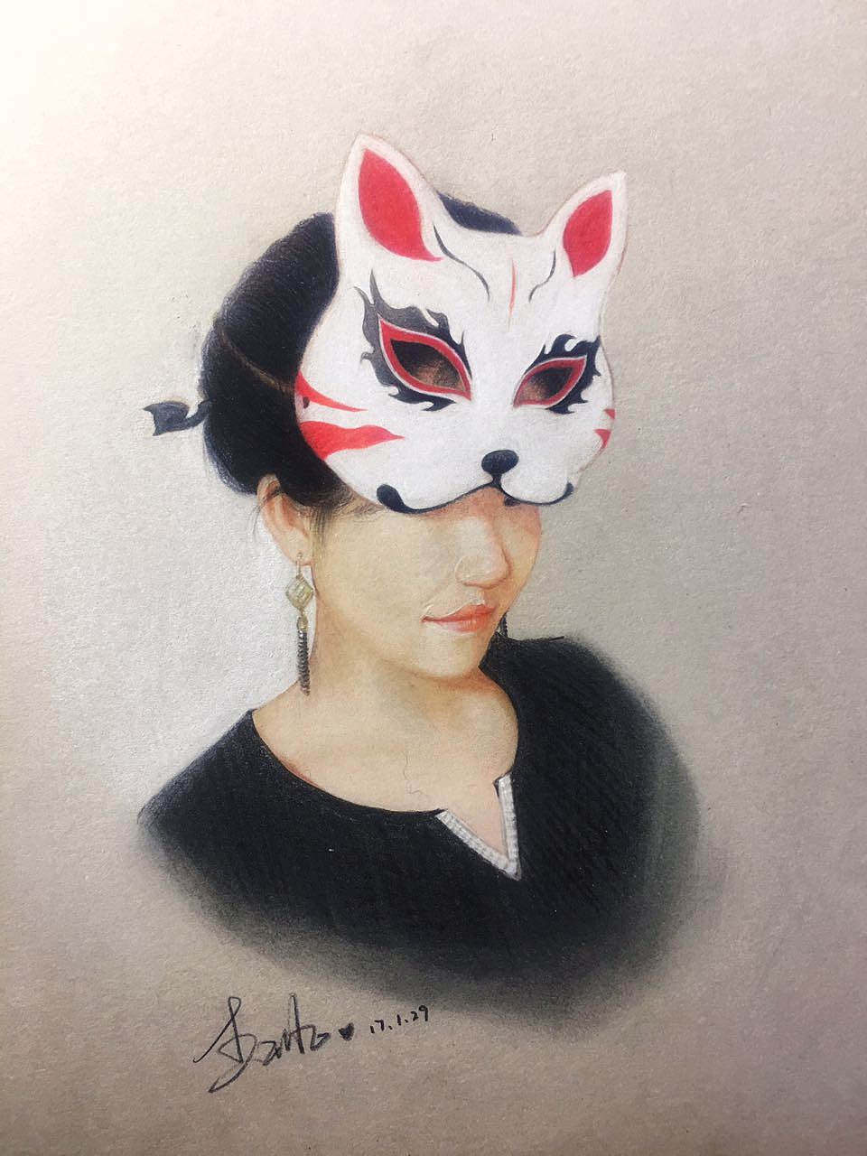 2017画自己（图ZNjk1MjIwMjA=） - 绘画 - 站酷设计师璐璐_L原创素材 - 站酷ZCOOL