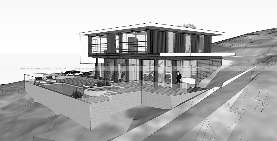 集装箱家庭式住宅/集装箱独栋民宿设计方案_上海集装客（图ZMTk3ODYzMzk2） - 建筑设计 - 站酷设计师集装客原创素材 - 站酷ZCOOL