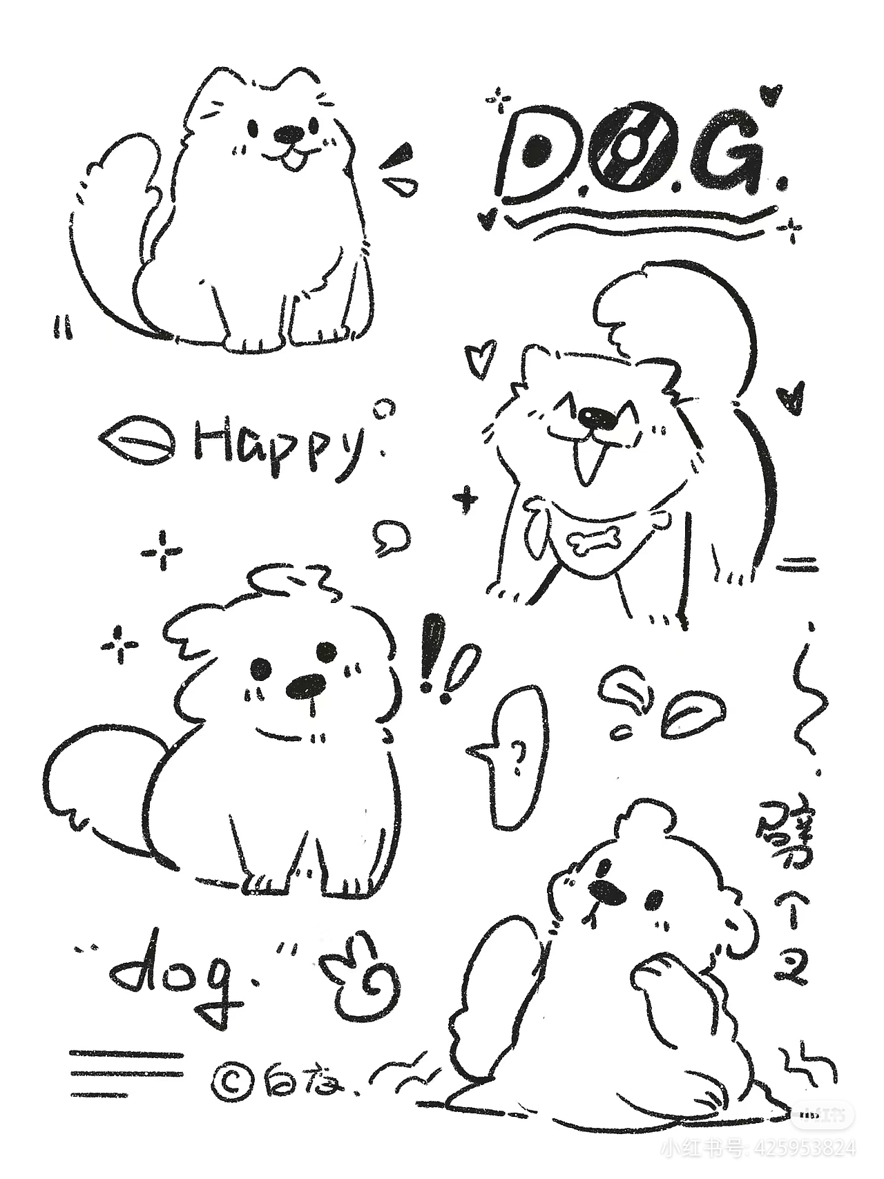 简笔画｜合集1（图ZMzgwOTkwMjAw） - 图案 - 站酷设计师画画的白夜原创素材 - 站酷ZCOOL