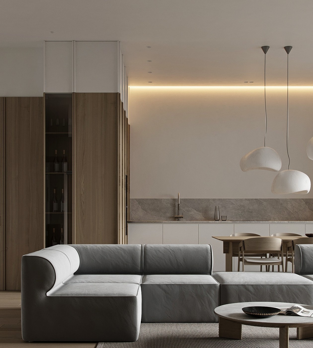 高级灰 木质 柔美与干练的碰撞