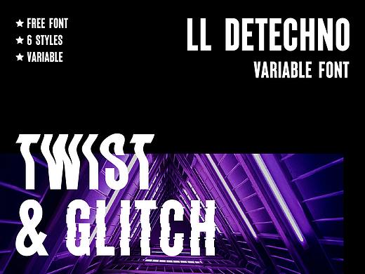 LL DEtechno｜西文可变字体