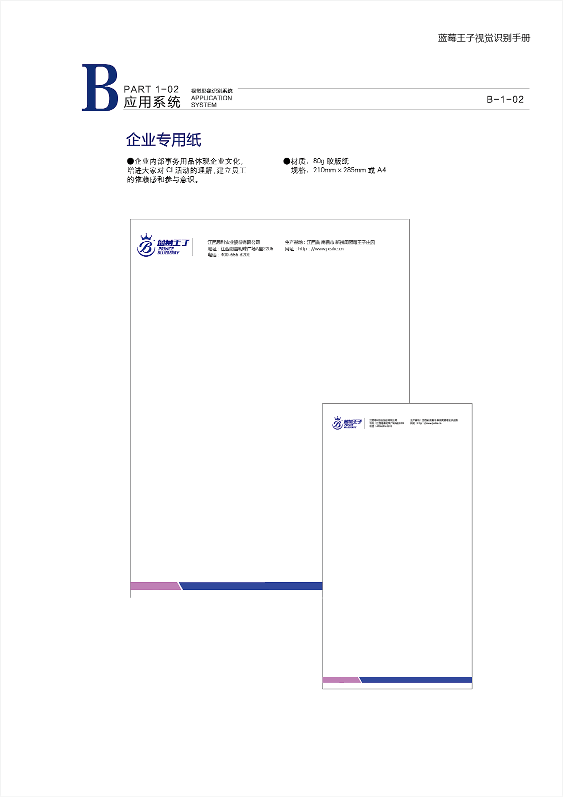 蓝莓王子标志的vi设计