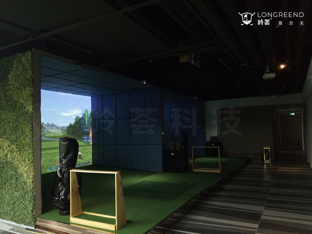 贺州市养生酒店室内高尔夫模拟器工程项目（图ZMjU0OTY1MTI4） - 酒店餐饮设计 - 站酷设计师岭荟科技原创素材 - 站酷ZCOOL