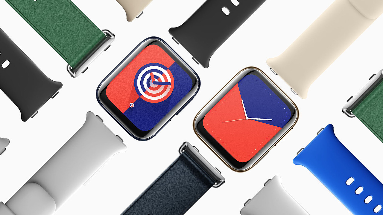 oppo watch 多款表盘设计方案——从时间到时代（图ZMjA2MzAyMzEy） - 主题/皮肤 - 站酷设计师keycase原创素材 - 站酷ZCOOL