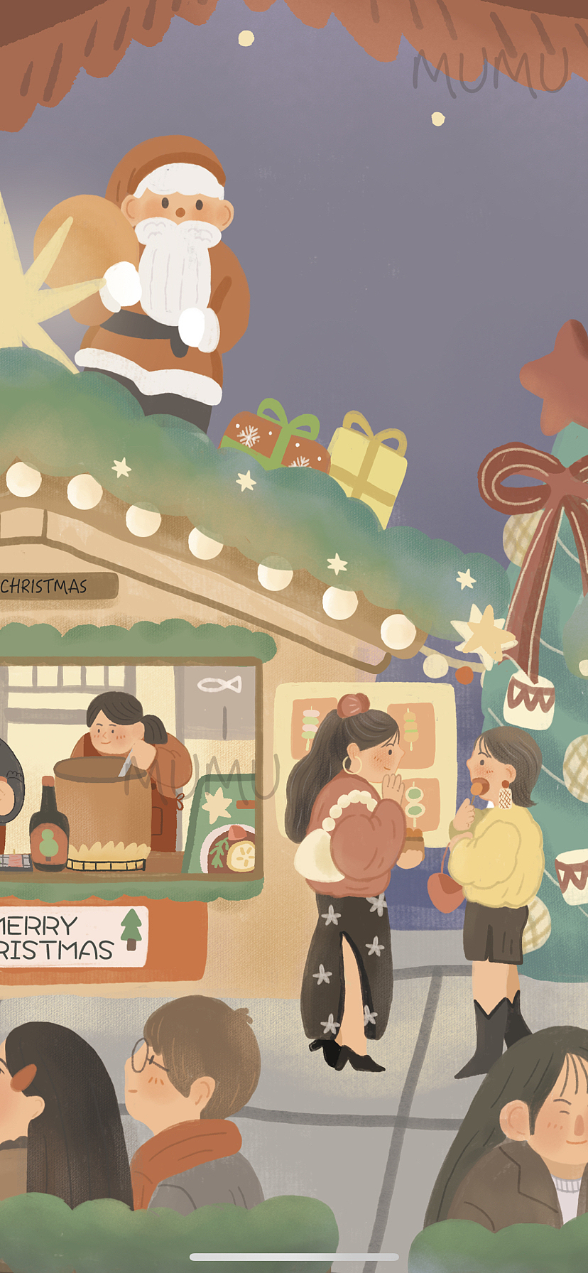 圣诞2022（图ZMzI1NDAyMTI0） - 儿童插画 - 站酷设计师MUMU木梓原创素材 - 站酷ZCOOL
