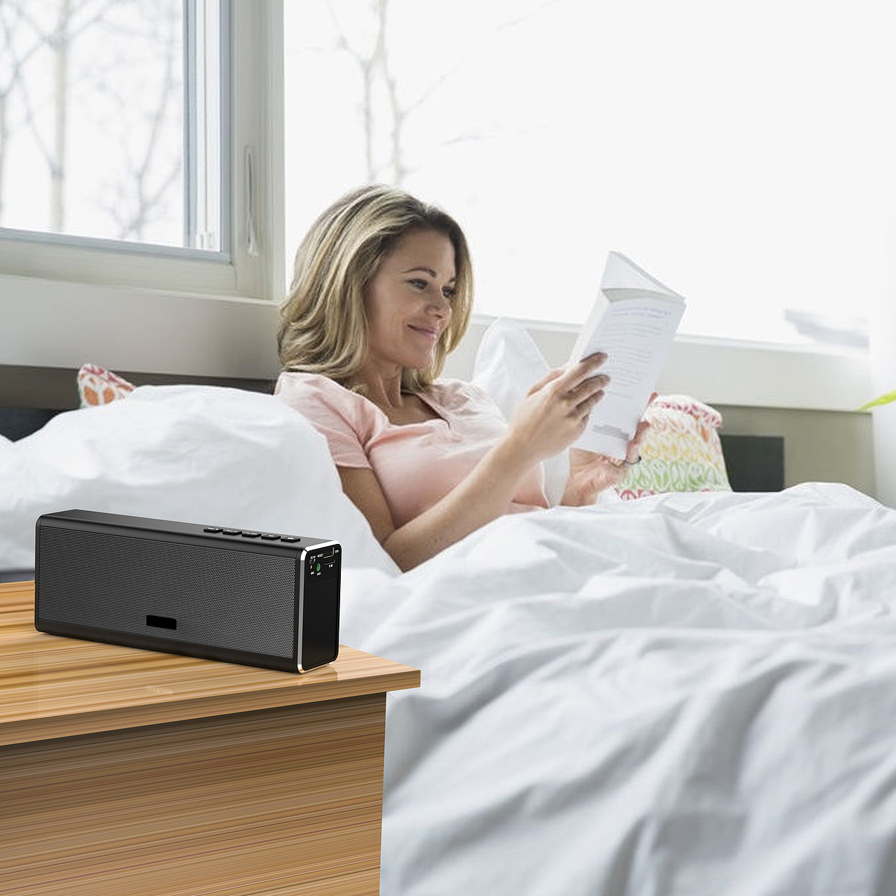 重低音蓝牙音箱 产品摄影 PS精修图 3D建模渲染 电商美工 亚马逊 天猫 京东