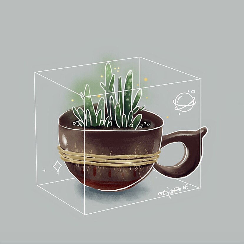 多肉和他的小星球（图ZNjA2MTk3NTI=） - 儿童插画 - 站酷设计师好不辣德皮特原创素材 - 站酷ZCOOL