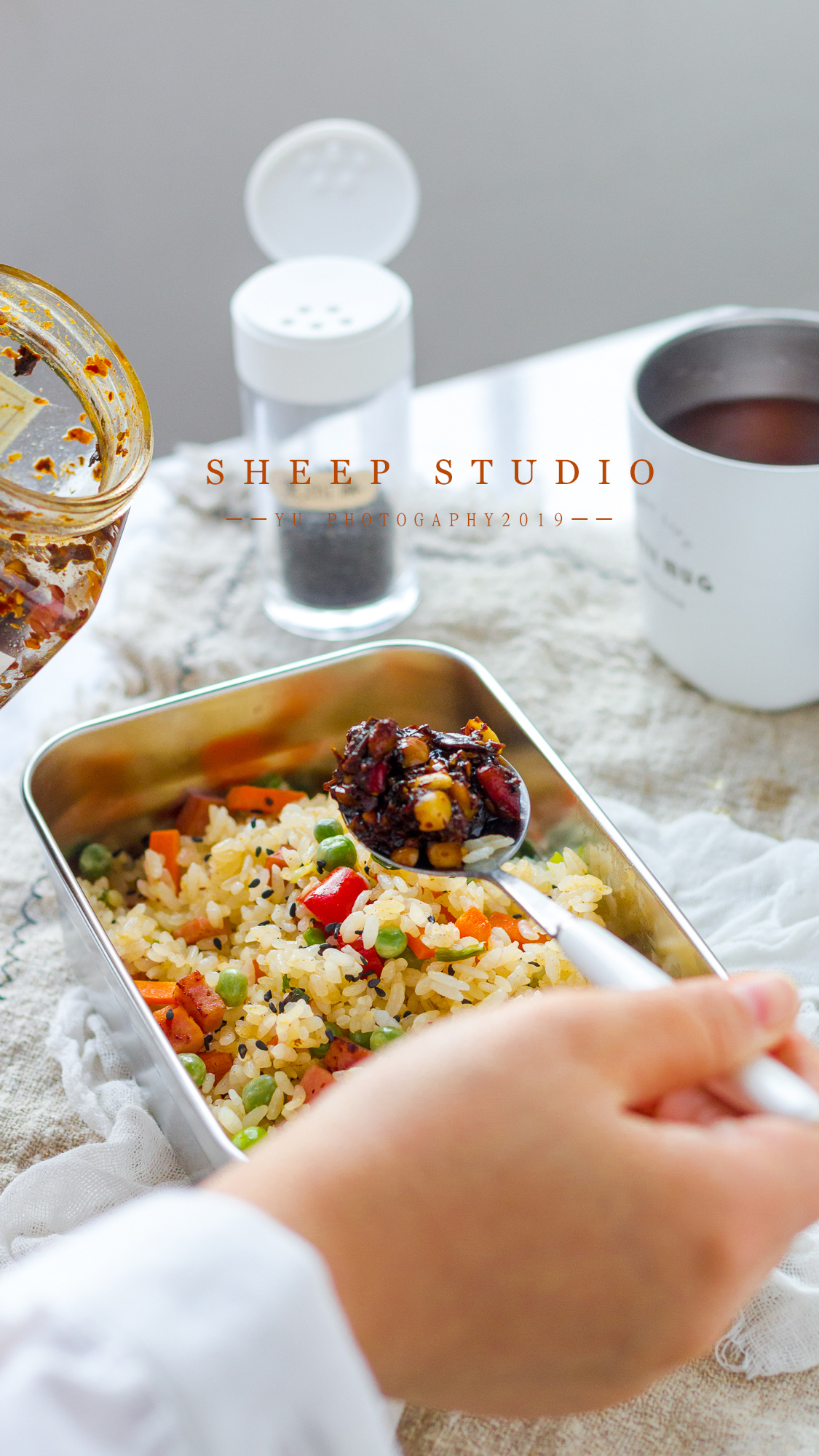 便当盒里的炒米饭|摄影|静物|羊咩咩摄影工作室 - 原创作品 - 站酷