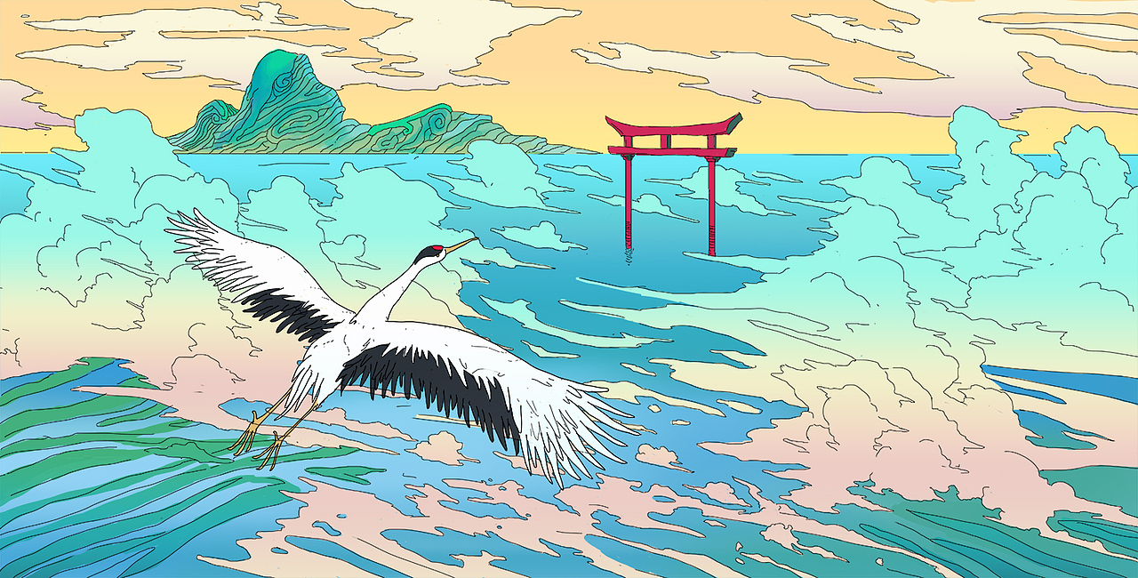 一组儿童绘本插图